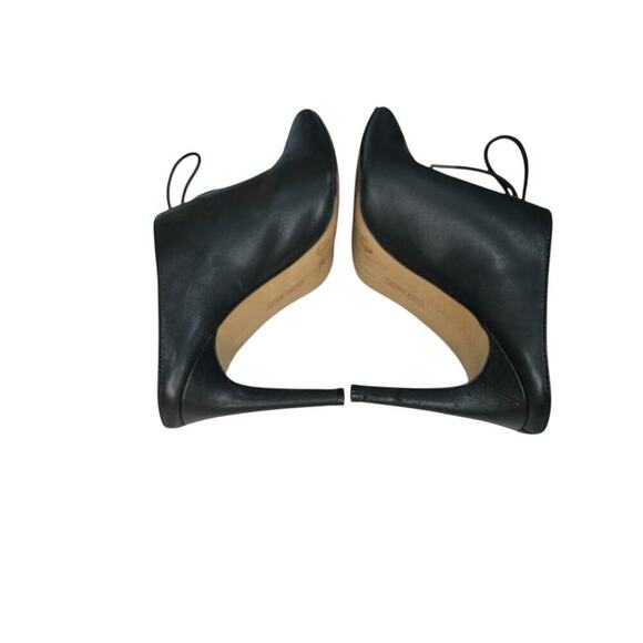 Vince Camuto Maivyn Leather High Heel Mules 6 Black Slip On Pointed Toe Dressy - Picture 5 of 8